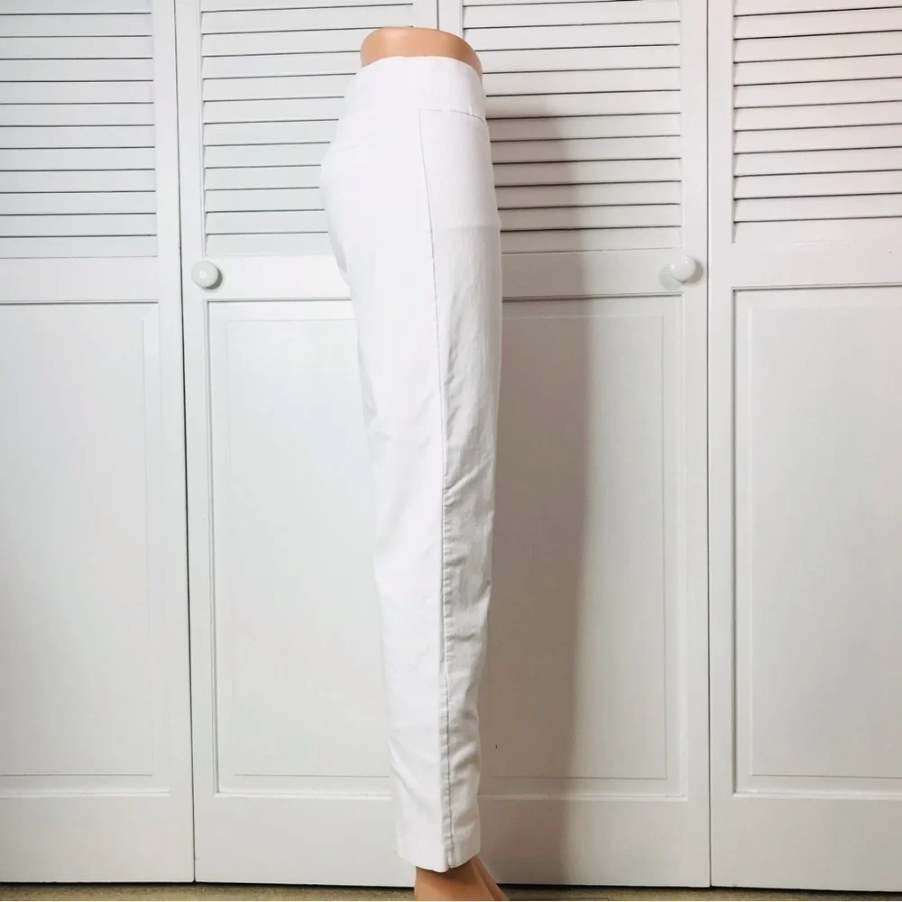 ZAC & RACHEL White Pull On Ankle Pants Size 6 - Picture 4 of 7